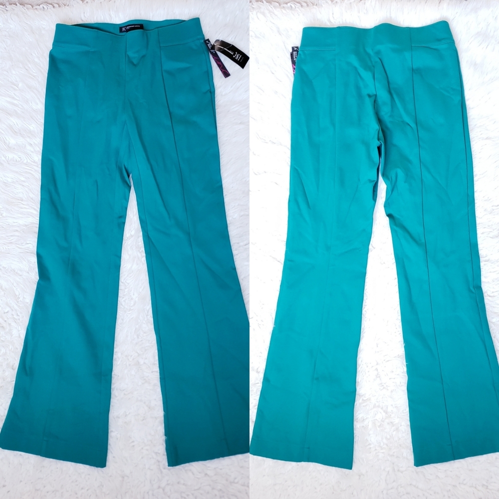SALE INC Women's 4P teal bootleg stretch pants